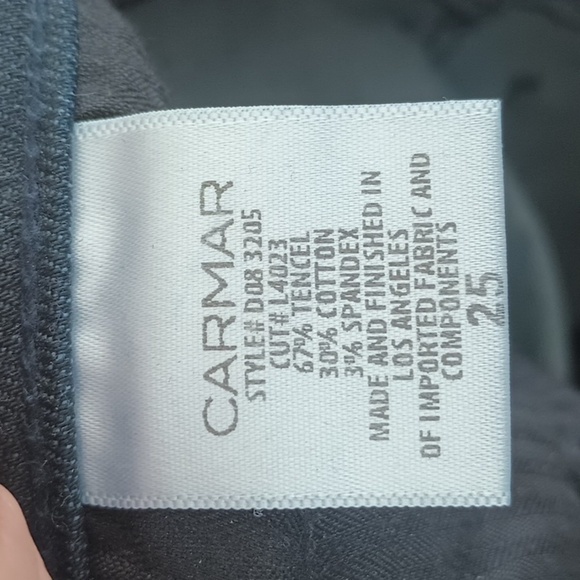 Carmar dark wash flare denim jeans size 25 in really good used condition - Picture 8 of 12